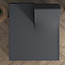 Dubbel Jersey 220 gr. Splittopper Hoeslaken Antraciet 180 x 200/220