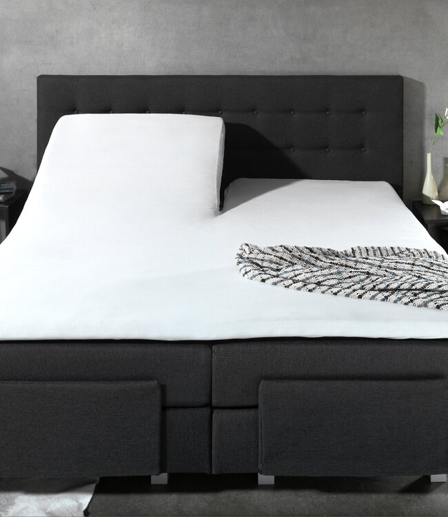 Splittopper Katoen Hoeslaken Wit 160 x 210