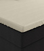 Dubbel jersey 220 gr. splittopper hoeslaken crème 160 x 200/220