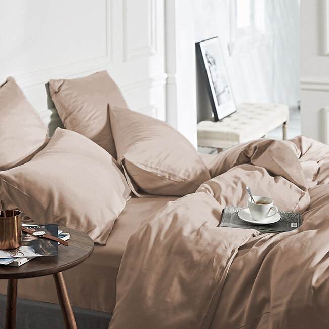 100% bamboe taupe 200 x 200/220