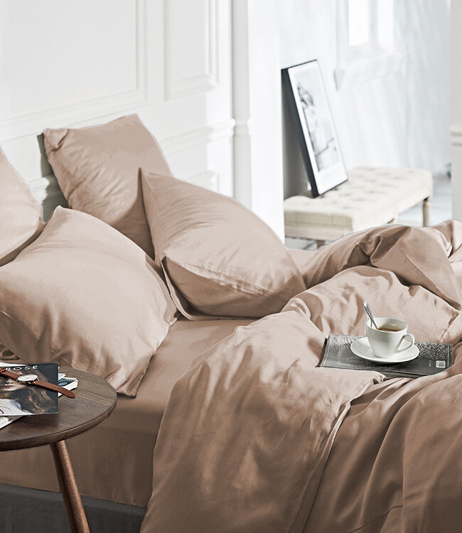 100% bamboe taupe 200 x 200/220