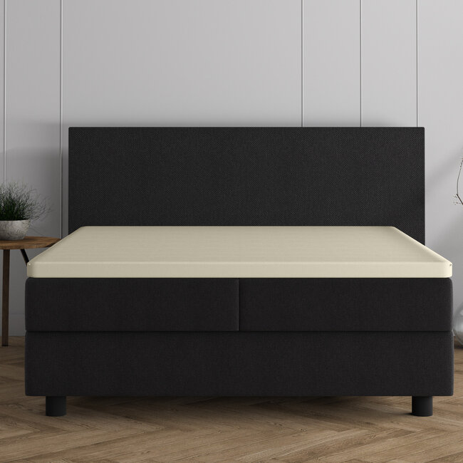 Dubbel jersey 220 g/m² topper hoeslaken crème 160/180 x 200/220