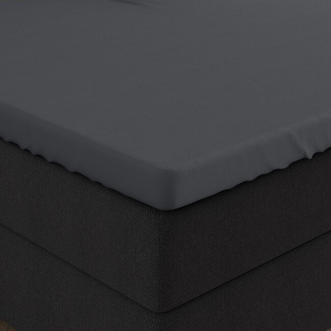 Dreamhouse Doppeljersey 220 gr. Splittopper Spannbettlaken Anthrazit 160 × 200/220
