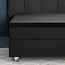 Primaviera Deluxe Topper satin fitted sheet black 90 × 200