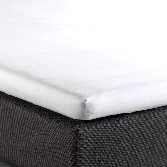 Dreamhouse Split Topper Cotton Fitted Sheet White 160 × 220