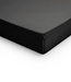Topper satijnen hoeslaken zwart 90 x 200