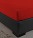 Eenpersoons jersey hoeslaken 135 g/m² rood 80/100 x 200 cm