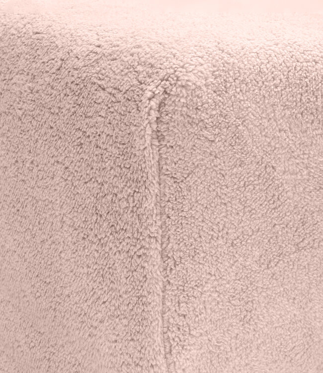 Teddy hoeslaken roze 160 x 200