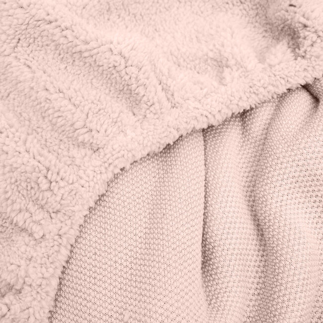 Teddy hoeslaken roze 160 x 200