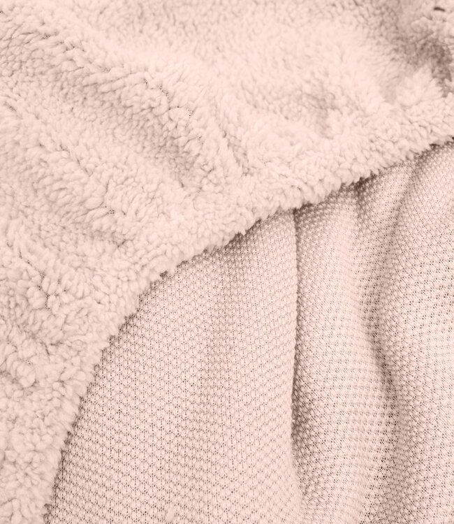 Teddy hoeslaken roze 160 x 200