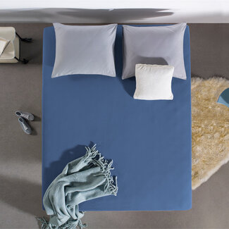 Dreamhouse Jersey nur 135 gr. Spannbetttuch Blau 190/200 × 200/220