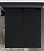 Splittopper katoenen hoeslaken zwart 160 x 200 cm