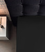 Splittopper katoenen hoeslaken zwart 160 x 200 cm