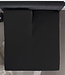 Splittopper katoenen hoeslaken zwart 160 x 200 cm