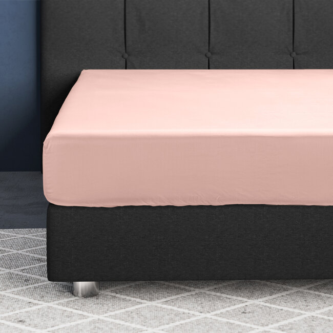 Satijnen Hoeslaken Roze 200 x 220