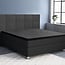 Primaviera Deluxe Topper Satin Spannbettlaken Schwarz 140 × 200