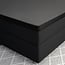 Primaviera Deluxe Split Topper Satin Fitted Sheet Black 180 × 200
