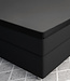 Topper Satijn Hoeslaken Zwart 140 x 200