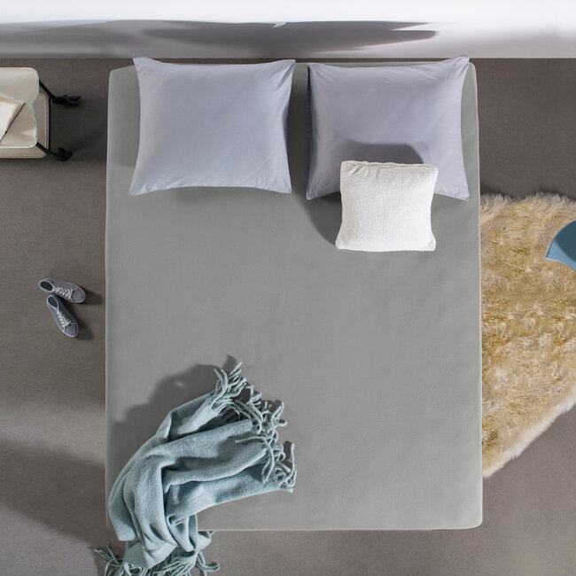 Enkel Jersey 135 gr. Hoeslaken Grijs 160/180 x 200