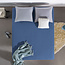 Eenpersoons jersey hoeslaken 135 g blauw 80/100 x 200 cm