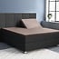 Primaviera Deluxe Split-Topper-Satin-Spannbettlaken, Taupe, 160 × 200