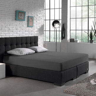 Dreamhouse Dubbel Jersey 220 gr. Hoeslaken Antraciet 160/180 x 200/220