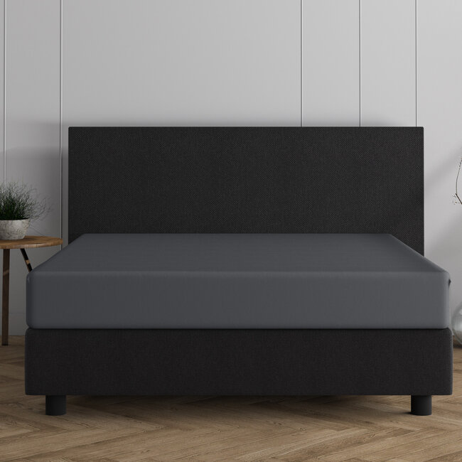 Dubbel Jersey 220 gr. Hoeslaken Antraciet 160/180 x 200/220