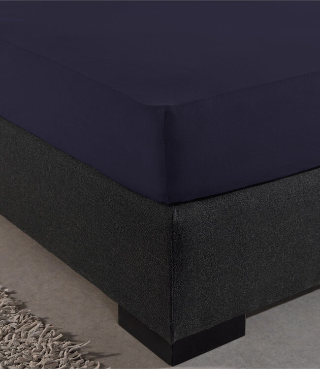 Dubbel Jersey 220 g Hoeslaken Marineblauw 140 x 200/220