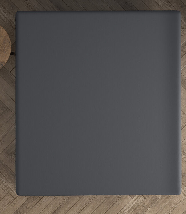 Dubbel Jersey 220 gr. Hoeslaken Antraciet 160/180 x 200/220
