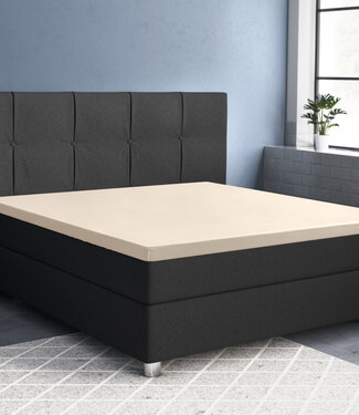 Primaviera Deluxe Topper Satijn Hoeslaken Zand 160 x 220