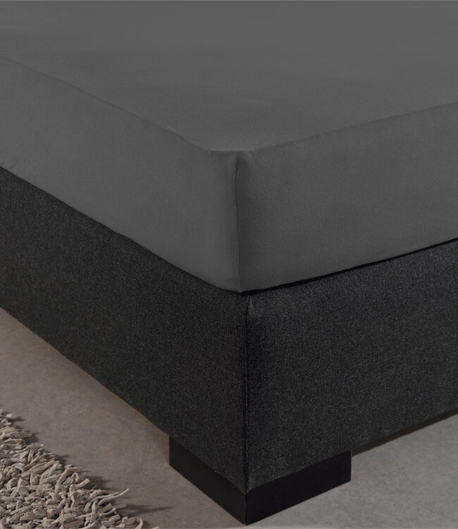 Enkel Jersey 135 gr. Hoeslaken Antraciet 80/100 x 200