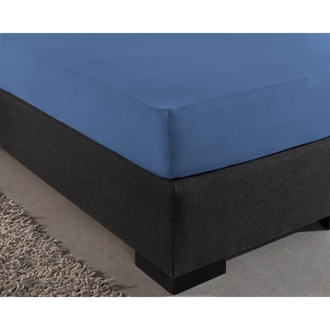 Dreamhouse Jersey only 135 gr. Fitted sheet Blue 160/180 × 200