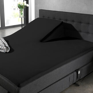 Dreamhouse Splittopper katoenen hoeslaken zwart 180 x 220