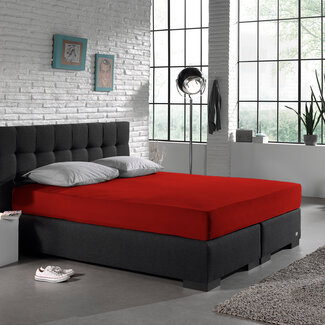 Dreamhouse Enkel jersey hoeslaken 135 gr. rood 160/180 x 200
