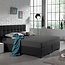 Dubbel jersey 220 g/m² hoeslaken antraciet 190/200 x 220/230