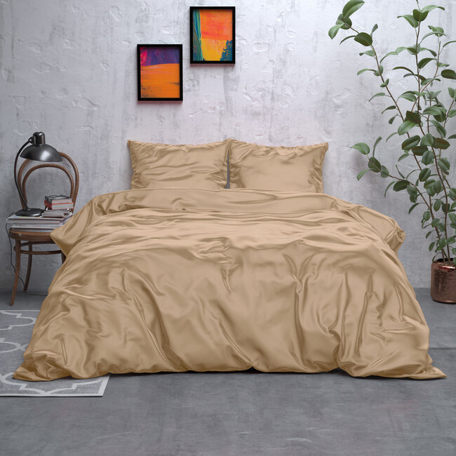 Beauty Skin Care Dekbedovertrek Taupe 240 x 220