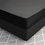 Satijnen hoeslaken zwart 180 x 210