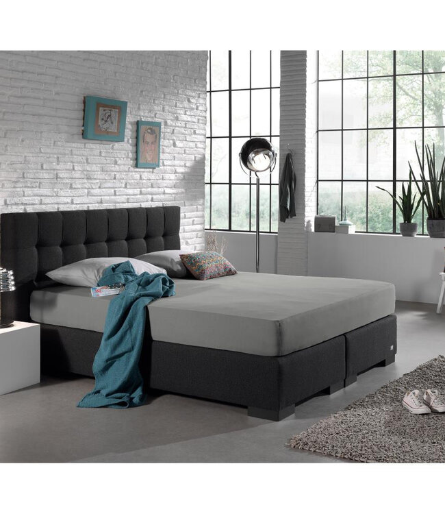 Dubbel Jersey 220 gr. Hoeslaken Grijs 140 x 200/220