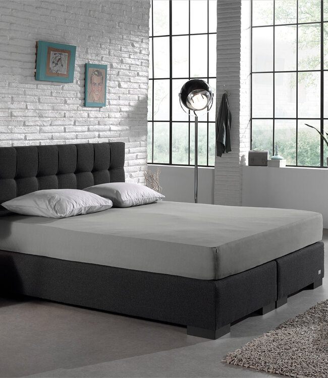 Dubbel Jersey 220 gr. Hoeslaken Grijs 80/100 x 220