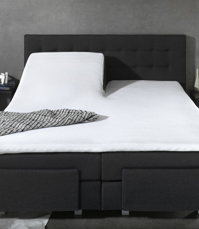 Waterdichte molton matrasbeschermer / incontinentie splittopper hoeslaken 160 x 200