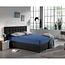 Enkel jersey 135 gr. hoeslaken blauw 140 x 200
