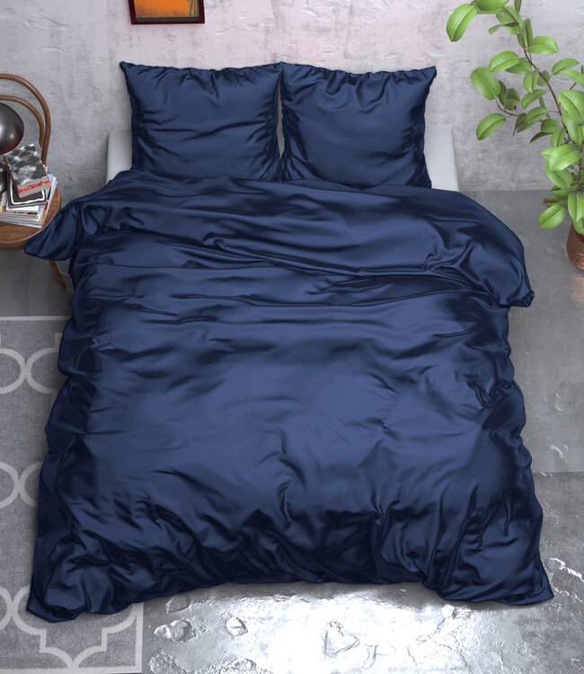 Beauty Skin Care Dekbedovertrek marineblauw 240 x 220