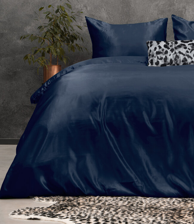 Beauty Skin Care Dekbedovertrek marineblauw 240 x 220