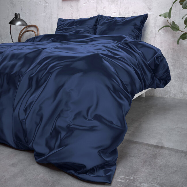 Beauty Skin Care Dekbedovertrek marineblauw 240 x 220