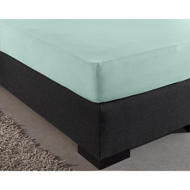 Dubbel Jersey 220 gr. Hoeslaken Pastel Blauw 140 x 200/220