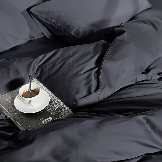 100% bamboe antraciet 140 x 200/220