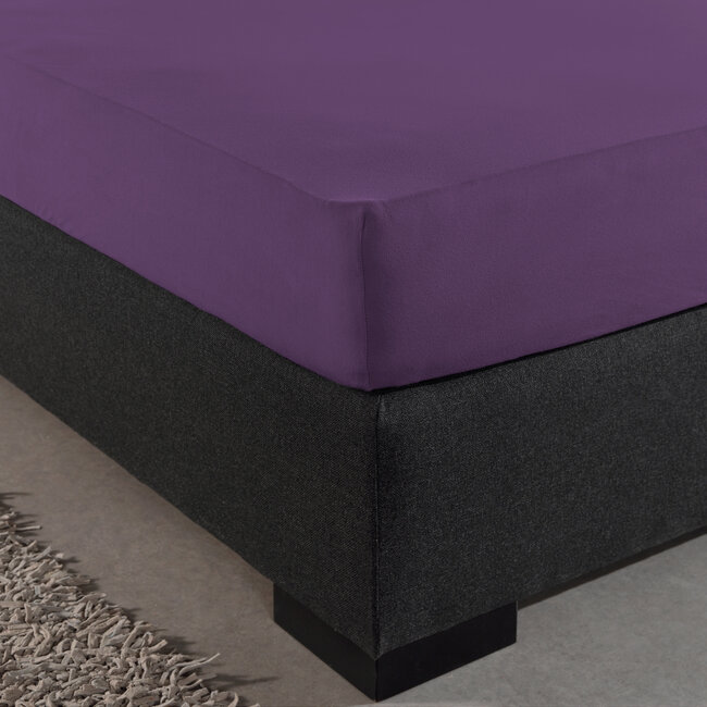 Enkel Jersey 135 gr. Hoeslaken Paars 80/100 x 200