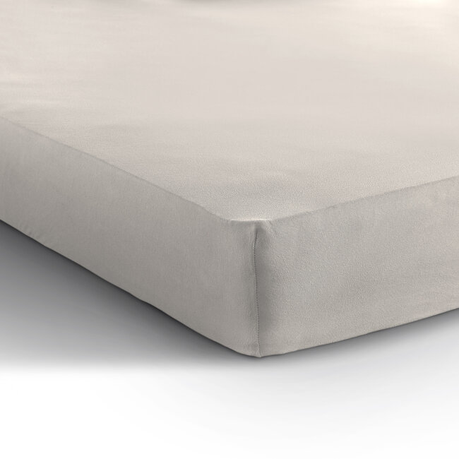 Enkel Jersey 135 gr. Hoeslaken Creme 160/180 x 200