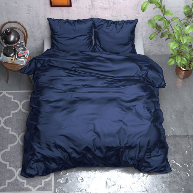 Beauty Skin Care Dekbedovertrek marineblauw 240 x 220