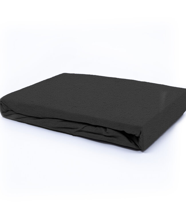 Teddy hoeslaken Antraciet 180 x 200